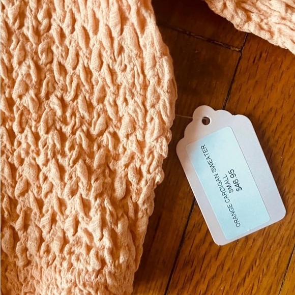 LE LIS rare little peach waffle knit cardigan.
Boutique brand-SzS NWT/WINTER ❄️ - Picture 4 of 8